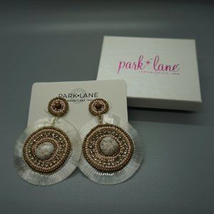 NEW Park Lane Jewelry LOLA Pierced EARRINGS BOHO Agate Colorful fringe RETIRED